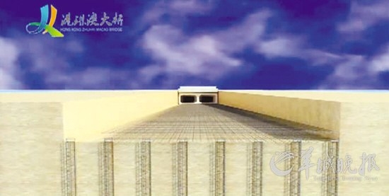 沉管就这样躺在槽里 沉管就这样躺在槽里