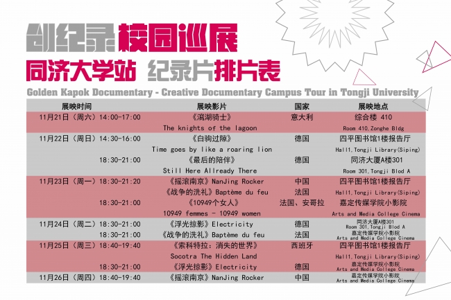 纪录片排片表