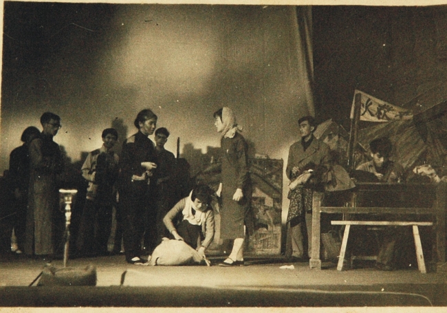 1960年纪念同济“一·二九运动”的多幕话剧“同济风暴”在“一·二九”礼堂首演