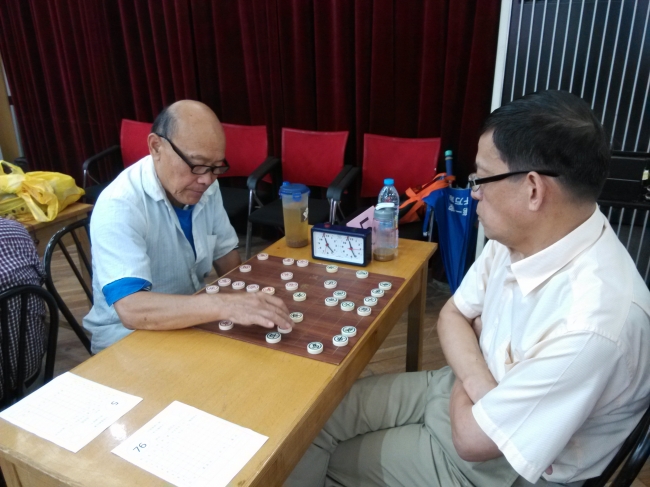 侯培源在比赛现场 侯培源在比赛现场